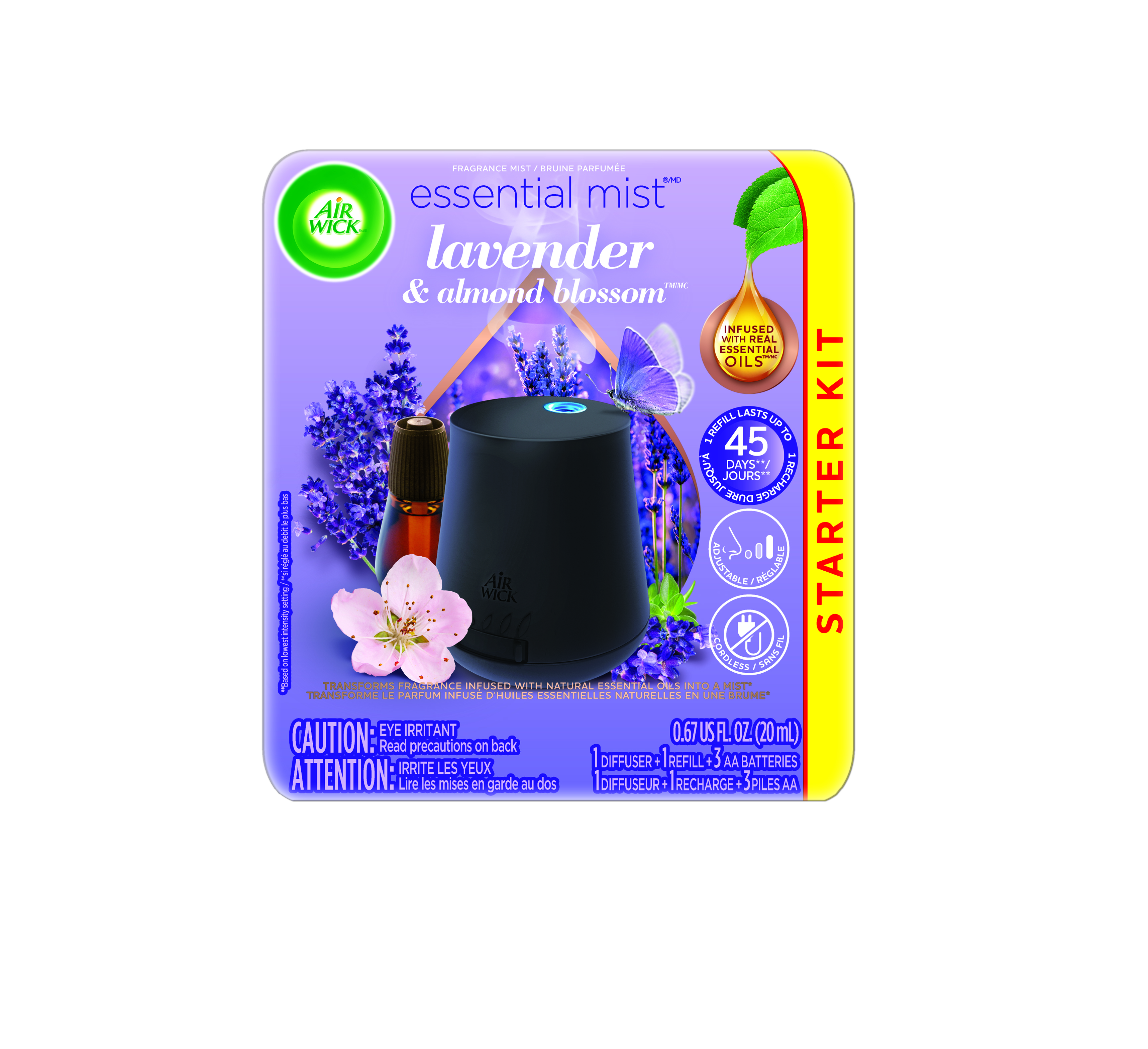 AIR WICK® Essential Mist - Lavender & Almond Blossom - Kit